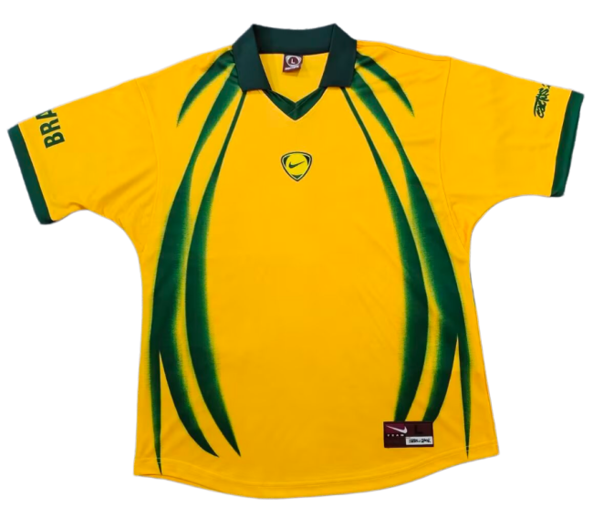 2026 Mens Brazil NikeT90 Yellow Retro Training shirts