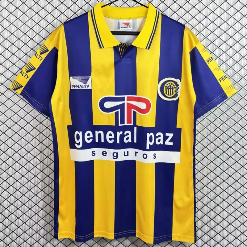 1993-1995 Rosario Central Home Yellow Retro Soccer Jersey