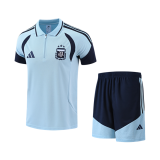 2026-27 Mens Argentina Sky blue POLO Training Short Suit