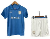 2026-27 Kids Napoli home blue Soccer Jersey