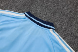 2026-27 Mens Ajax Light Blue Polo Training Short Suit #C2636