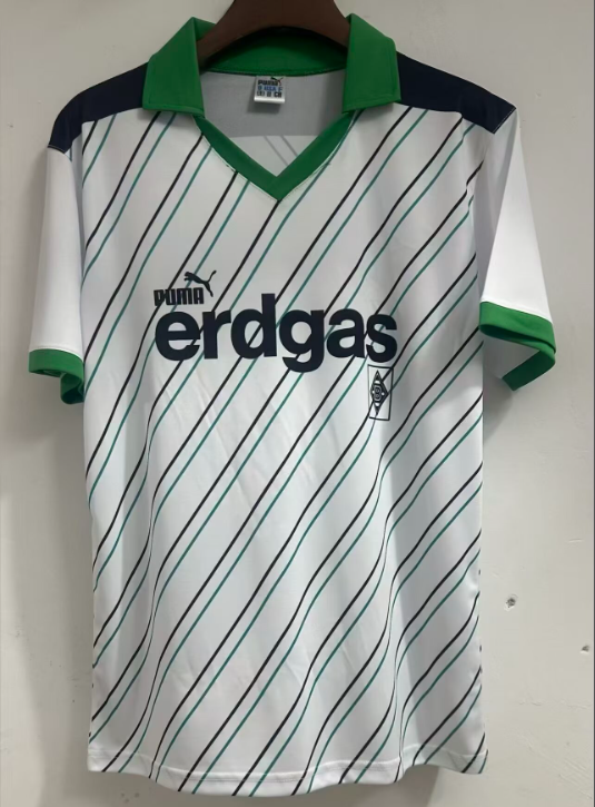 1986 Monchengladbach Home White Retro Soccer Jersey