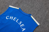 2026-27 Mens Chelsea blue vest Short Training Suit  D26074#