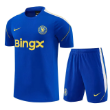 2026-27 Mens Chelsea blue Short Training Suit  J26072#