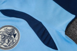 2026-27 Mens Ajax Light Blue Polo Training Short Suit #C2636
