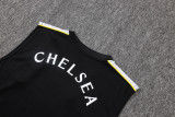 2026-27 Mens Chelsea black vest Short Training Suit  #D26070