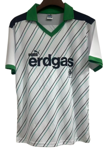 1986 Monchengladbach Home White Retro Soccer Jersey