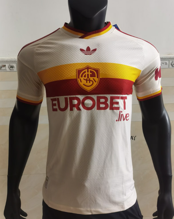 2026-27 Mens Roma away white Player version soccer Jersey