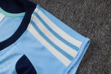 2026-27 Mens Ajax Light Blue Vest Training Short Suit #D26075