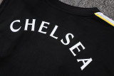 2026-27 Mens Chelsea black vest Short Training Suit  #D26070