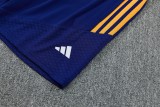 2026-27 Real Madrid Dark Blue Vest Training Short Suit