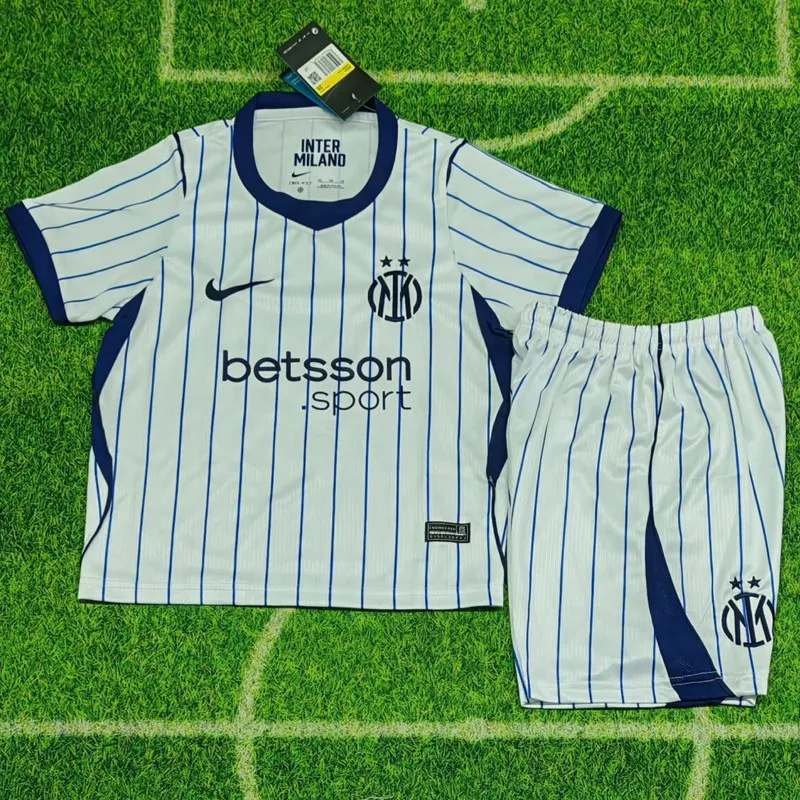 2026-27 Kids Inter Milan away white soccer jersey
