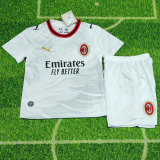 2026-27 Kids AC Milan away white Soccer Jersey