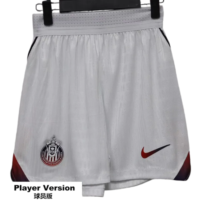 2026-27 Chivas Guadalajara away white Player version Shorts Pants