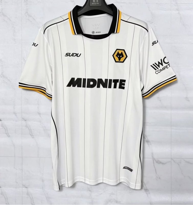 2026-27 Mens Wolves Away White Fan Version soccer Jersey