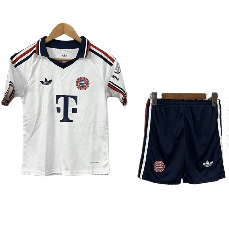2026-27 Kids Bayern Munich away white soccer  jersey