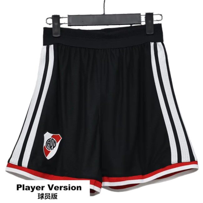 2026-27 River Plate home black Player version Shorts Pants
