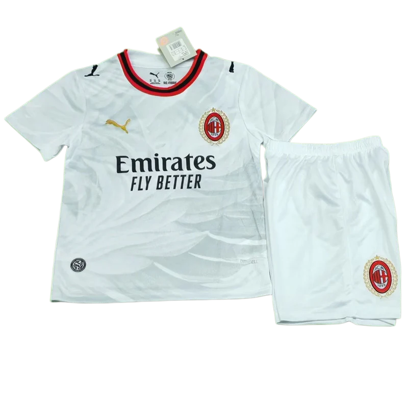 2026-27 Kids AC Milan away white Soccer Jersey