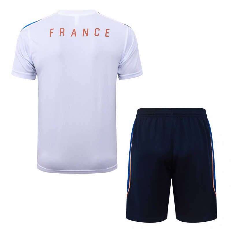 2026-27 Mens France White Short Training Suit #J26067