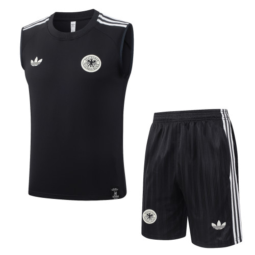 2026-27 Germany Black Vest Training Short Suit #D26065