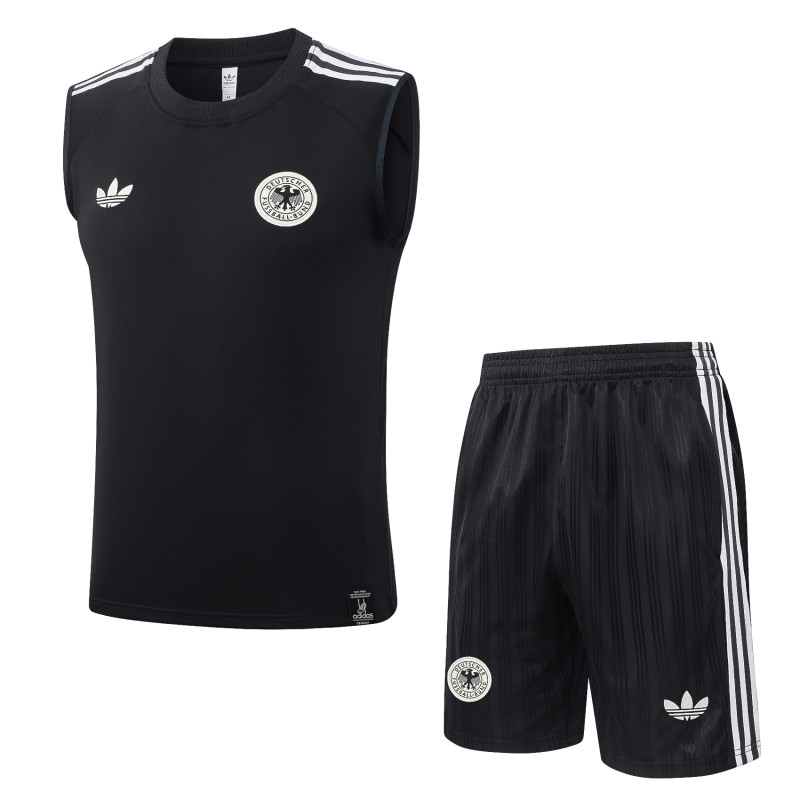 2026-27 Germany Black Vest Training Short Suit #D26065