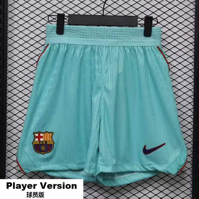 2026-27 Barcelona Third Away lake blue Player version Shorts Pants