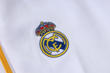 2026-27 Mens Real Madrid White Long Pull Training Suit  A26074#