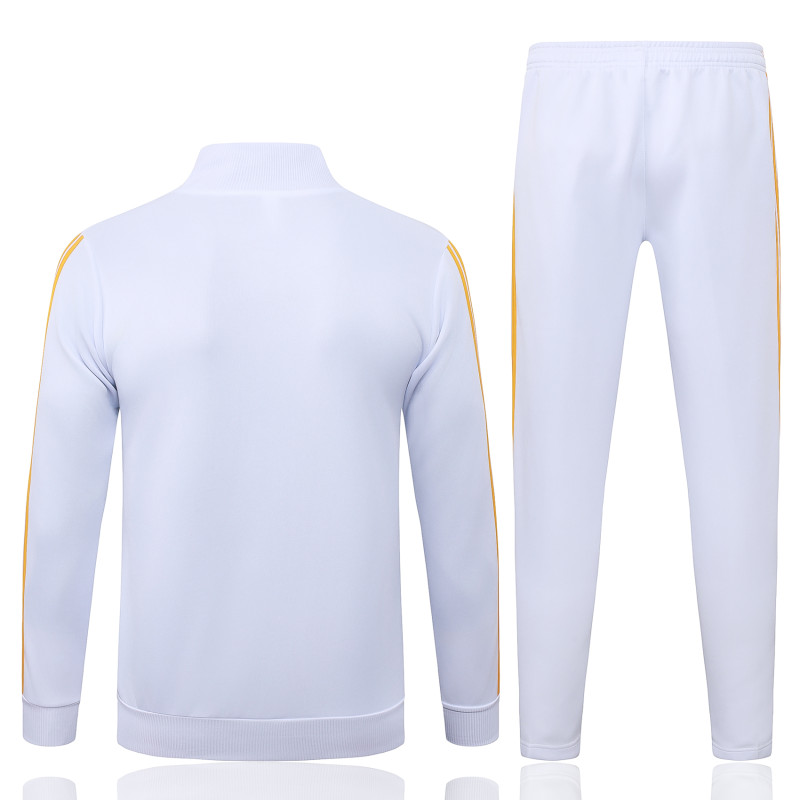 2026-27 Mens Real Madrid White Long Pull Training Suit  A26074#
