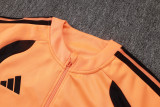 2026-27 Mens Arsenal Orange Long Pull Training Suit  A26076#