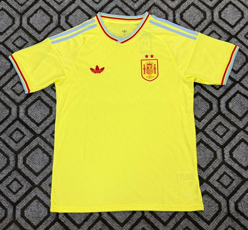 2026-27 Mens Spain Yellow Special Edition Fans Soccer Jersey