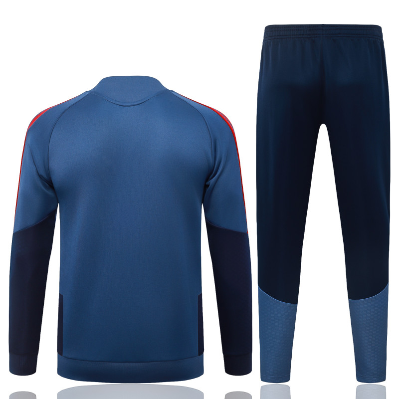 2026-27 Bayern Munich Slate Blue Long-Pull Training Suit  A26072#