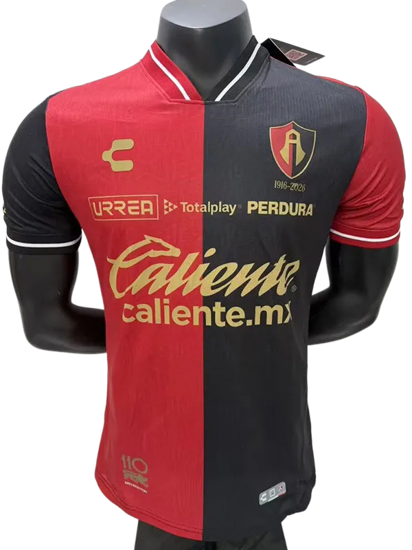 2026-27 Atlas Home Red Black Player Version Soccer Jersey