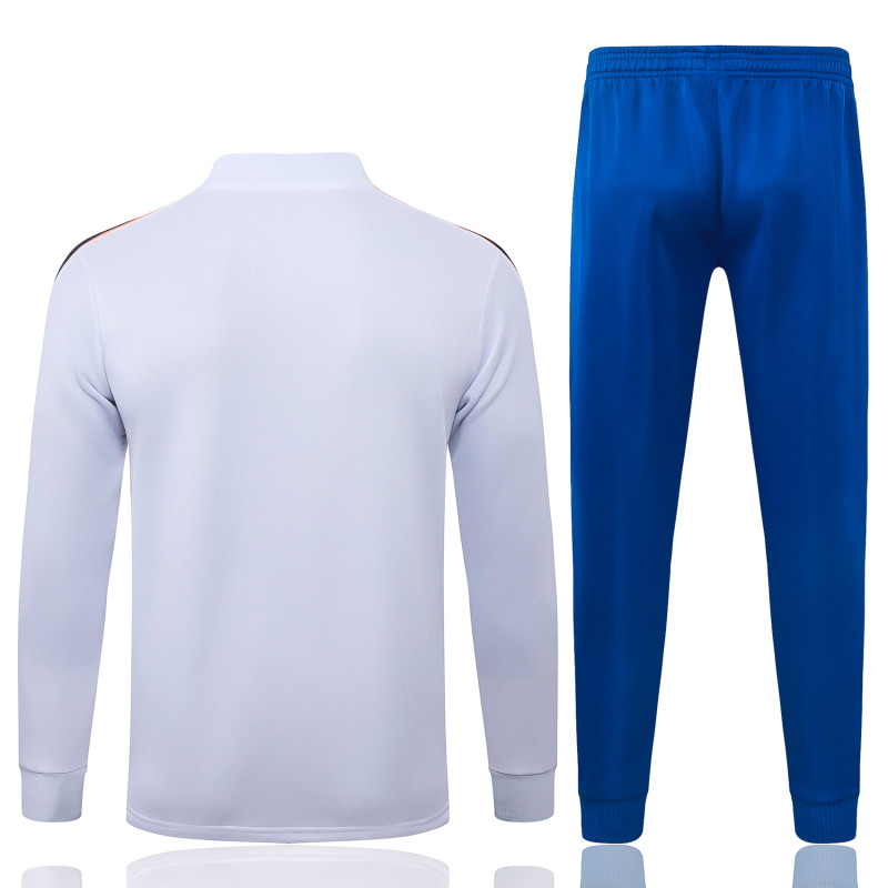 2026-27 Mens France White Long Pull Training Suit  A26075#