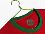 2012 Mens Portugal Home Red  Long Sleeve Retro Soccer Jersey