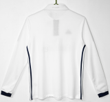 2016-17 Real Madrid Home White Long Sleeve Retro Soccer Jersey