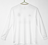 2019-20 Real Madrid Home White Long Sleeve Retro Soccer Jersey