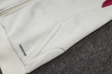 2026-27 Mens Real Madrid Beige Long Pull Training Suit  A26073#