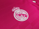 2014-15 Mens Real Madrid away pink Long Sleeve Retro soccer Jersey