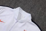 2026-27 Mens France White Long Pull Training Suit  A26075#