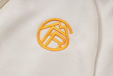 2026-27 Bayern Munich Beige Long-Pull Training Suit   A26068#