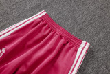2026-27 Mens Real Madrid Pink Long Pull Training Suit A26065#