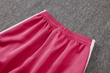 2026-27 Mens Real Madrid Pink Long Pull Training Suit A26065#