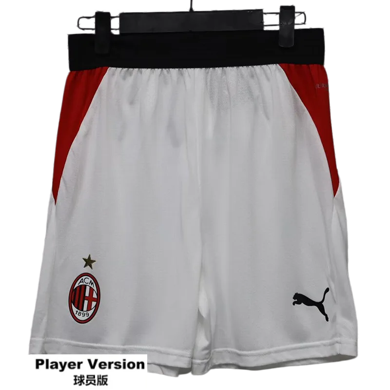 2026-27 Mens AC Milan Home White Player Version Shorts Pants