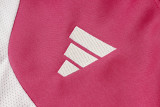 2026-27 Mens Real Madrid Pink Long Pull Training Suit A26065#