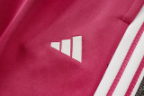 2026-27 Mens Real Madrid Pink Long Pull Training Suit A26065#