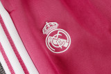 2026-27 Mens Real Madrid Pink Long Pull Training Suit A26065#