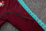 2026-27 Portugal Maroon Long-Pull Training Suit  A26062#