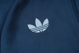 2026-27 Italy Navy Blue Long-Pull Training Suit   A26061#