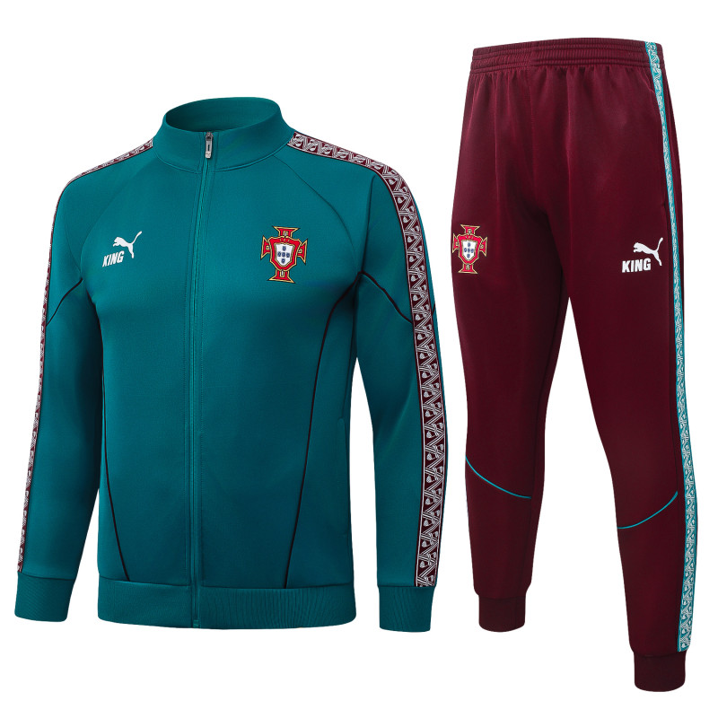 2026-27 Portugal Green Long-Pull Training Suit  A26063#