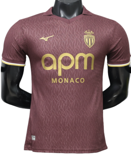 2026-27 Mens  AS Monaco Away Player Version Soccer Jersey